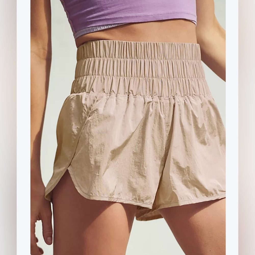 Zenana Women's Smocked Waistband Running/Gym Shorts w/Built-In Inner Brief